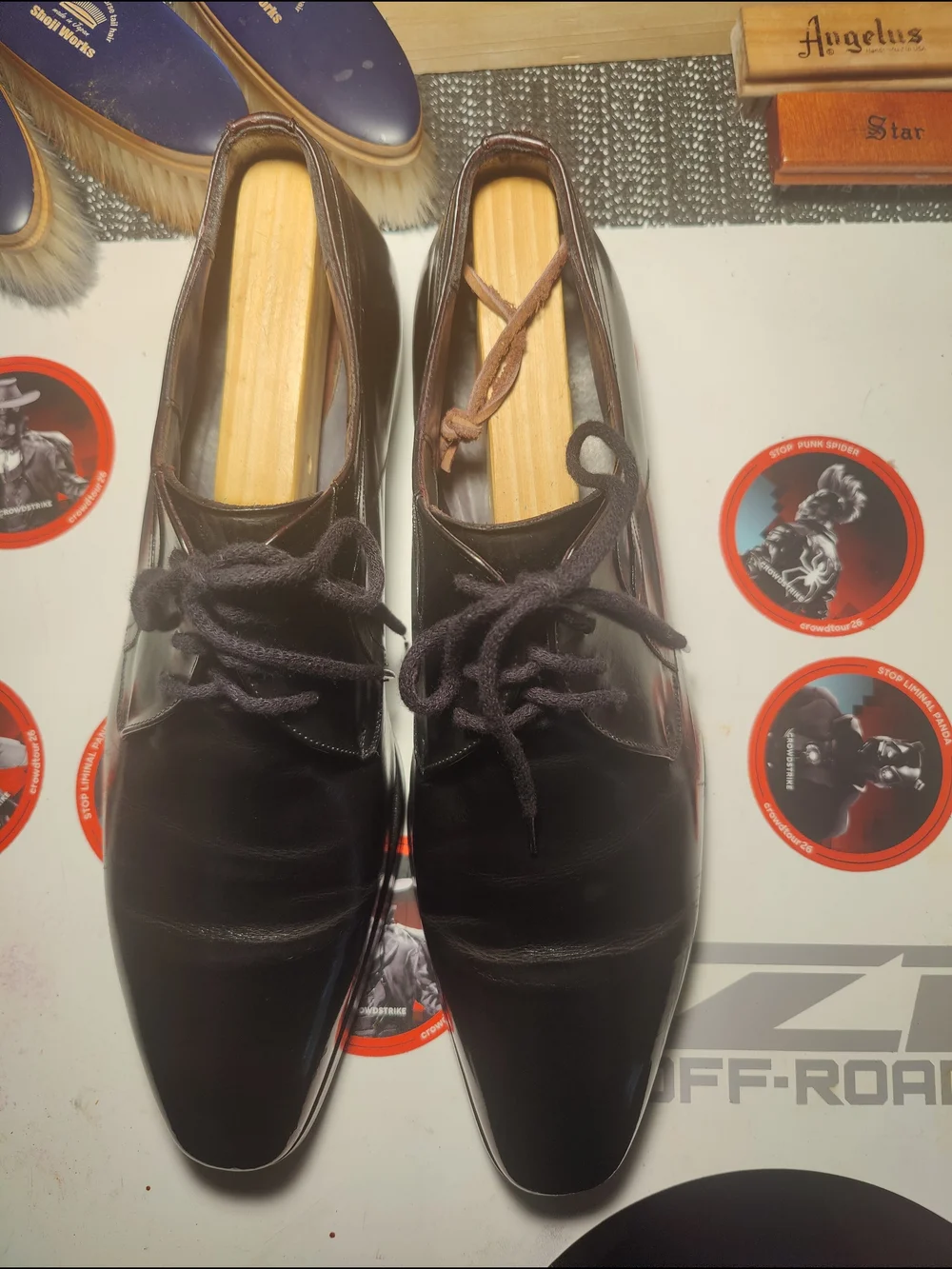 Classic Men's Black Leather Lace-Up Dress Shoes